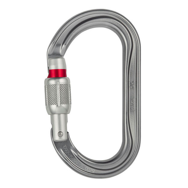 Moschettone in alluminio Ok Screw-lock Petzl