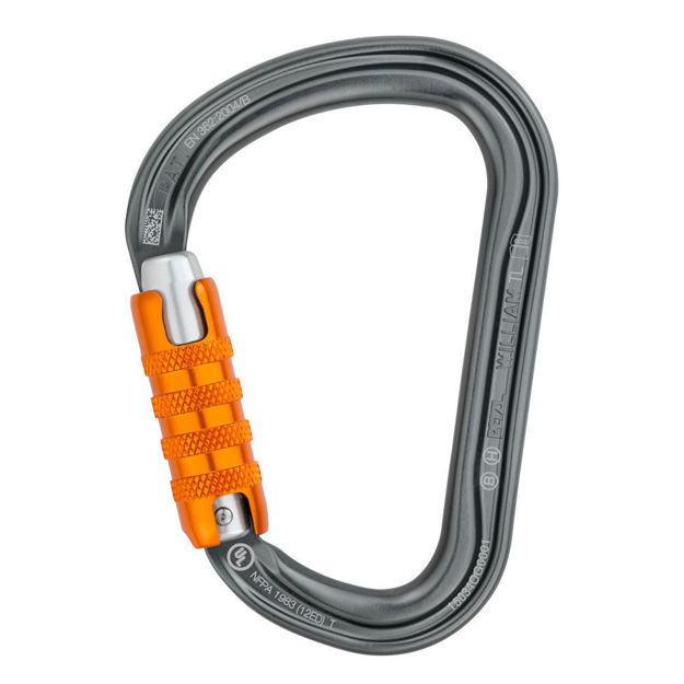 Moschettone in alluminio William Triact-Lock Petzl
