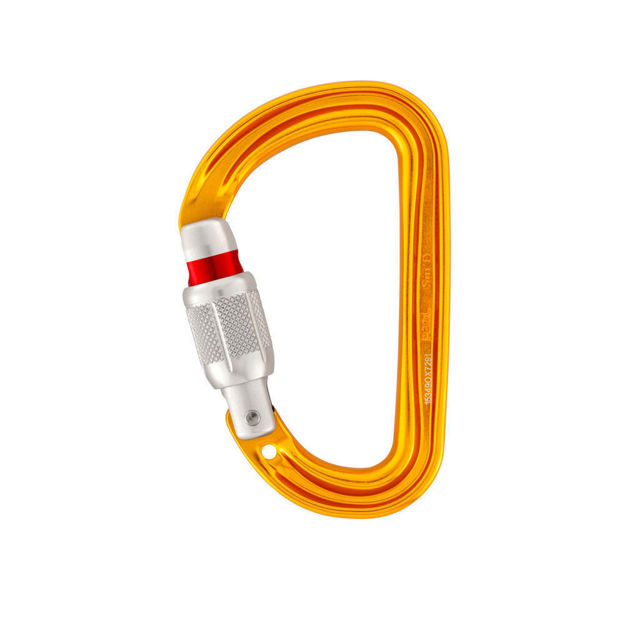 Moschettone in alluminio Sm'D Screw-Lock Petzl