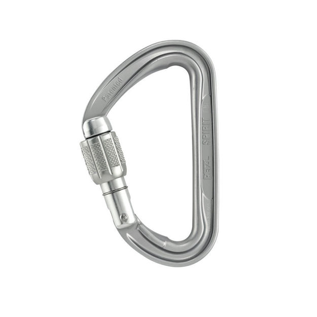Moschettone in alluminio Spirit Screw-Lock Petzl