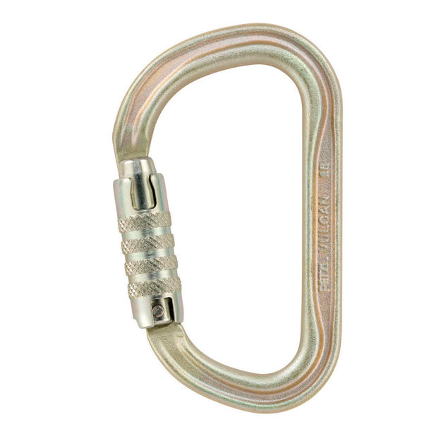 Moschettone in acciaio Vulcan Triact-Lock Petzl