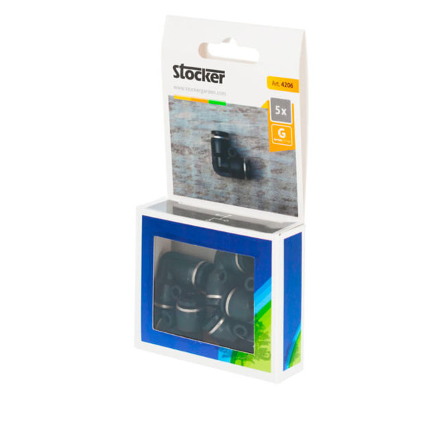 Raccordo 90° D6 Stocker (5pz)