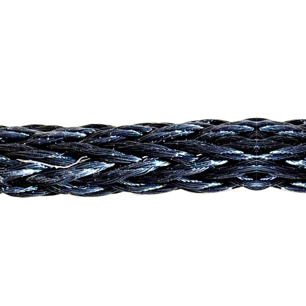 Treccia cava PYTHON Nera 28 MM 11.5 TONN PLAM