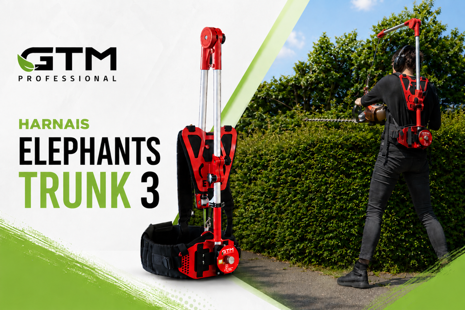 Nouveau Harnais GTM Elephants Trunk 3 : le support intelligent pour travailler plus longtemps avec moins de fatigue
