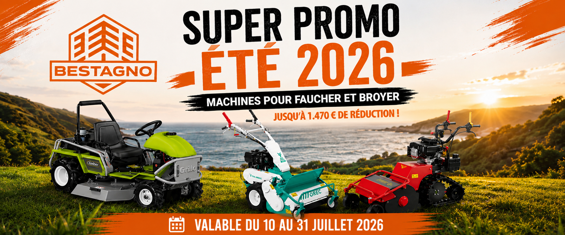 Faucheuses et broyeurs : profitez de la Super Promo Été !