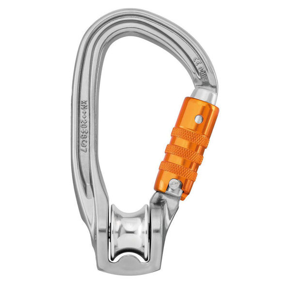 Moschettone Carrucola in alluminio Rollclip Z Triact-Lock Petzl