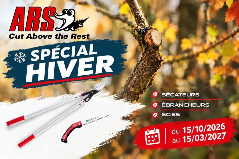 Les nouvelles promotions ARS avec des cadeaux offerts pour la saison de la taille !